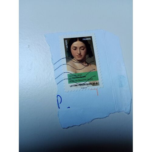 France Timbre Lettre 20g Autoadhesif Oblitéré Yvert N° 684 Portrait Hippolyte Flandrin Détail Du Tableau Jeune Fille De 2012
