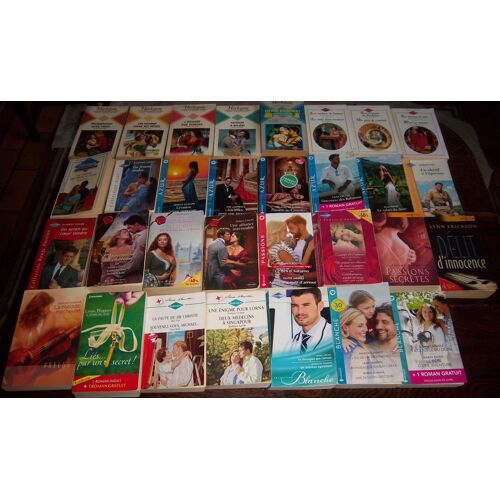 Lot De 31 Livres Harlequin (Série Blanche, Etc.)