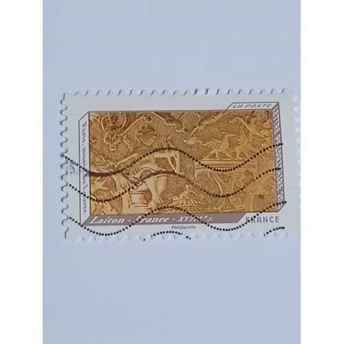 Timbre France Lettre 20g Autoadhésif Oblitéré Yvert N° 650 Montre Francaise Laiton . France . Xviiie S. Paris Musée Du Louvre De 2012