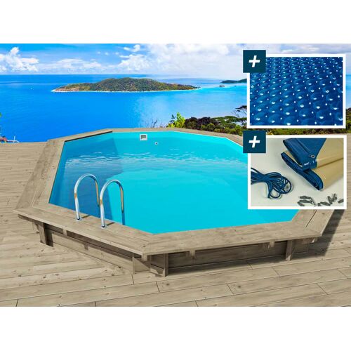 Habitat Et Jardin Palma 145 Piscine hors sol Octogonal 33000 L Bois