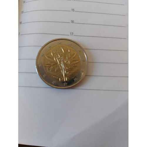 Une Piece De 2 Euros Arbre D3 Vie Année 2000.
