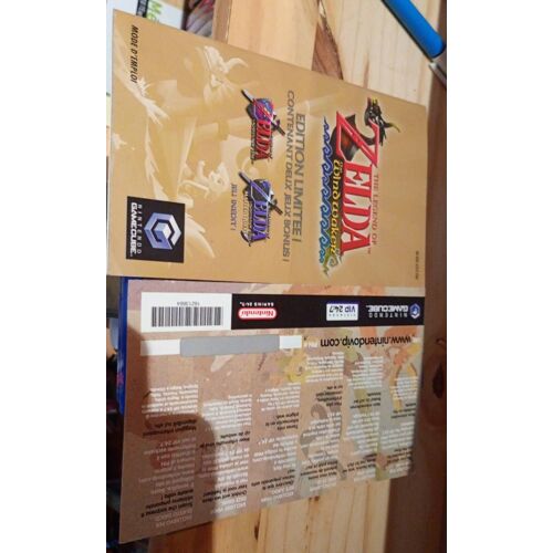 NOTICE ZELDA WINDWAKER ÉDITION LIMITÉE POUR GAMECUBE + CARTE VIP NON GRATTÉE