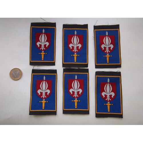 Lot De 6 Écussons Insigne Tissu Patch Cmd Lille Commandement Militaire