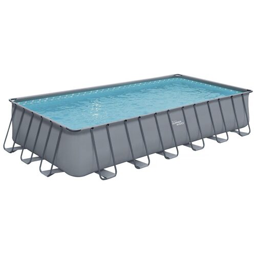 Habitat Et Jardin Ludo 5 Piscine hors sol Rectangle 35500 L Gris