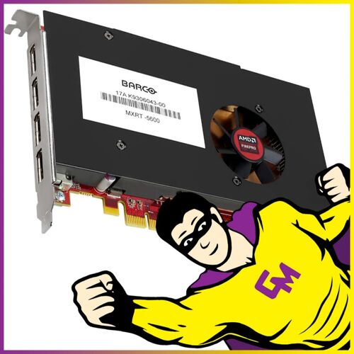 Carte Graphique BARCO AMD MXRT 5600 W5100 4Go GDDR5 PCIe DisplayPort High Profil