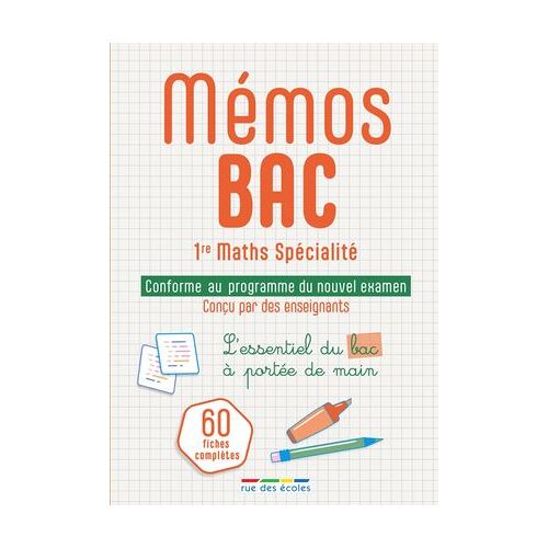 Mémos Bac 1re Maths Spécialité