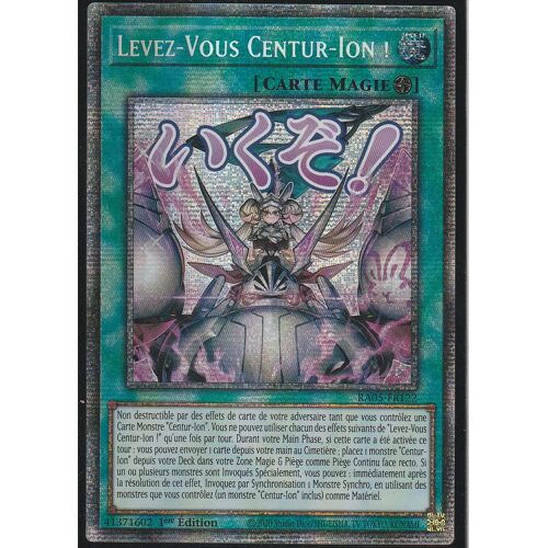 Carte Yu-Gi-Oh - Levez Vous Centu-Ion - Ra05-Fr122 - Starlight Rare - (Star)