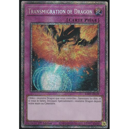 Carte Yu-Gi-Oh - Transmigration De Dragon - Ra05-Fr078 - Starlight Rare (Star)