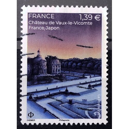France-Japon - Château De Vaux-Le-Vicomte 1,39 Euros (Très Joli N° 5904) Obl - France Année 2025 - Brn83 - N29040
