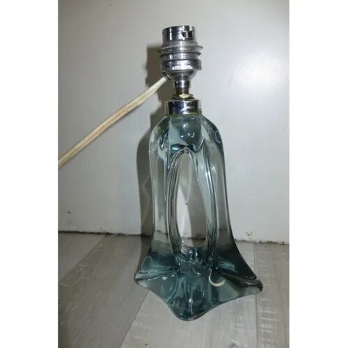 Ancien Pied De Lampe En Cristal