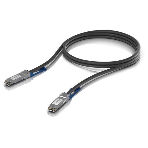 Ubiquiti - Câble d'attache directe 100GBase - QSFP28 pour QSFP28 - 1 m - 7 mm - débit de transfert de données jusqu'à 100 Gbps - noir