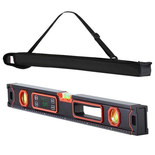 Niveau Électronique 600 mm-Duoku-avec Affichage LED Rétroéclairé, Outil Magnétique à 360° Idéal pour la Construction, le Bricolage