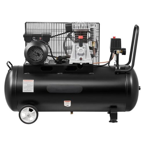 Compresseur à Air 100 L-Duoku-avec Réservoir-Moteur 3 kW-Idéal pour les Travaux de Réparation Automobile-Gonflage de Pneus
