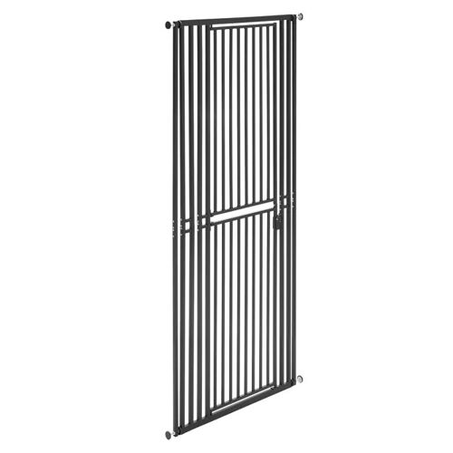 Barrière de Sécurité Animale Extra Haute-Duoku-Largeur Ajustable, Hauteur 200 cm, , Installation par Pression ou Murale, Noir