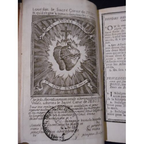 Instruction Pratiques Et Prières Pour La Dévotion Au Sacré C?Ur De Jésus - Montpellier - Chez Augustin F. Rochard - 1766 - 180 Pages - Relié - 10 X 16 Cm