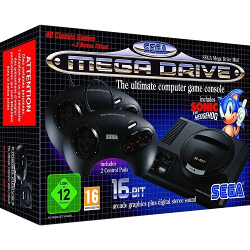PLAION SEGA Mega Drive Mini Noir