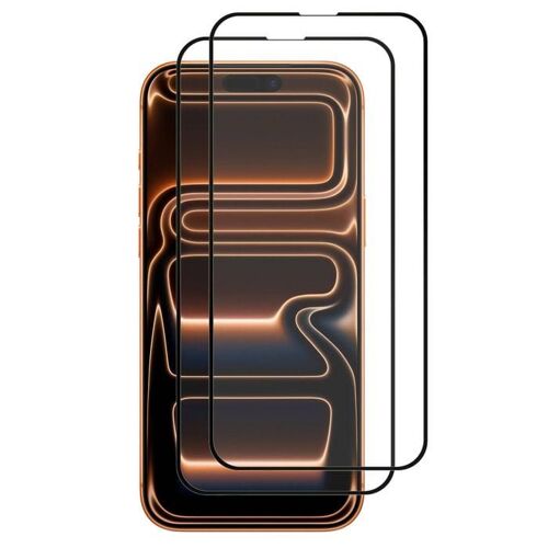 Lot de 2 Verres Trempés Intégrale Pour iPhone 17 Pro Max - Protection D'écran à Couverture Complète Anti-Rayures Antichoc - HQSELECTION®
