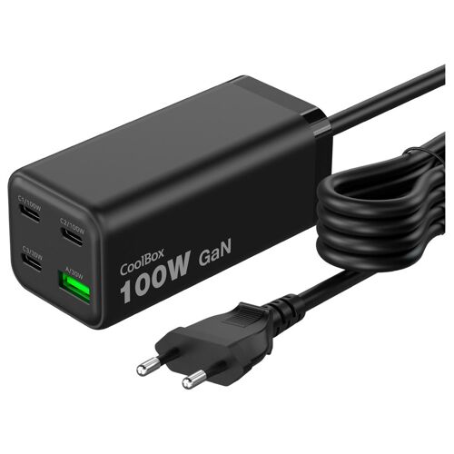 Coolbox Coo-Cup-100c3ab Chargeur D'appareils Mobiles Moniteur Vidéo Pour Bébé, Tondeuse Pour Barbe, Dictaphone, Caméscope Numérique, Caméra Numérique, Lecteur E-Book, Lampe De Poche, Gps, Manette De Jeux, Casque, Casques, Affichage Monté Sur Le...