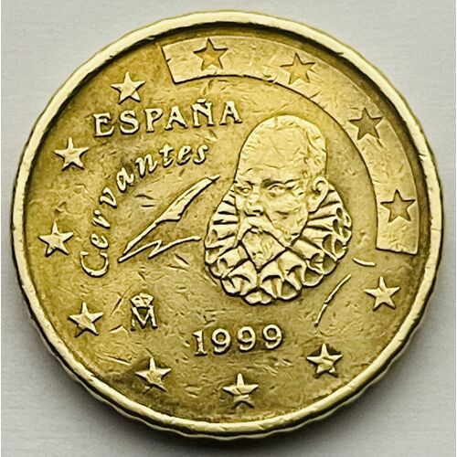 Monnaie Dormante 10 Cent Euro Cervantes Année 1999 Rare Première Frappe