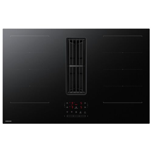 Samsung CC90H84JADUR plaque Noir Intégré 80 cm Plaque avec zone à induction 4 zones Hotte intégrée