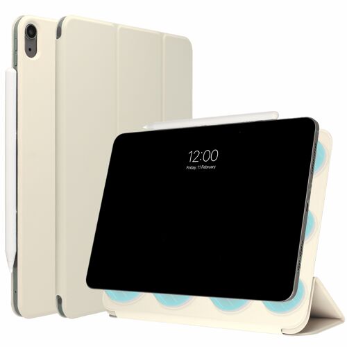 imoshion Magnetic etui de téléphone portefeuille iPad Air 11 pouces (2026) M4 / (2025) M3 / (2024) M2 / Air 5 (2022) / Air 4 (2020) Beige