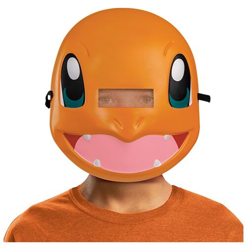 Masque De Salamèche Pokémon Pour Déguisement, Sous Licence Officielle, Facile À Porter, Idéal Pour Halloween, Rouge