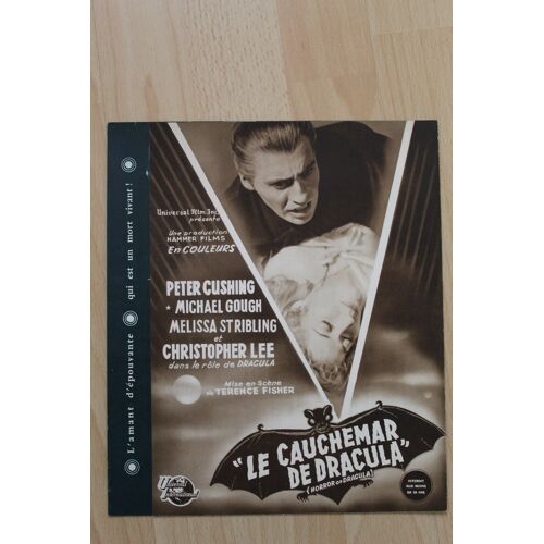 Le Cauchemar De Dracula - Manuel D'exploitation