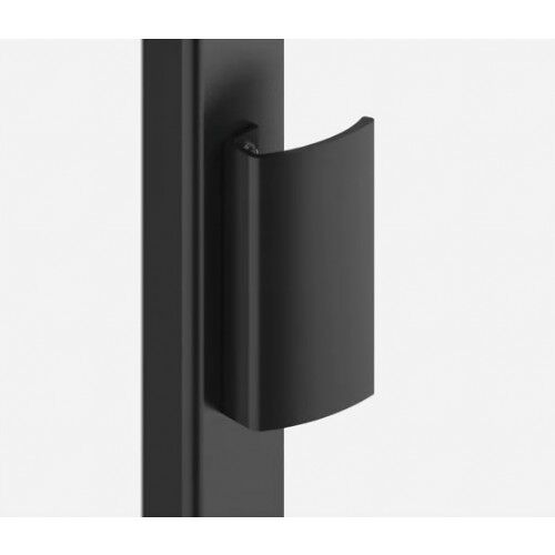 Poignée de tirage incurvée pour portail - aluminium - noir - hauteur 200 mm TIRARD