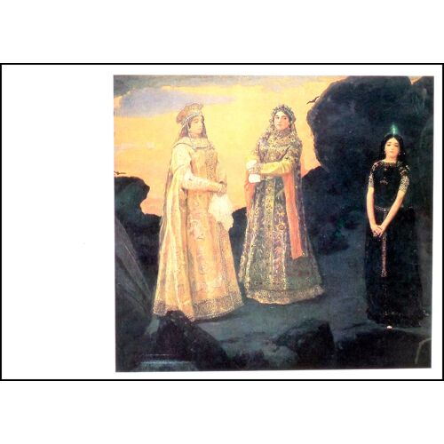 Vasnetsov Viktor Lot 3 Cartes Postales Tableaux Peinture