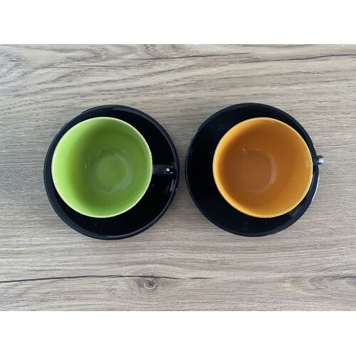 Tasse & Sous Tasse Café Porcelaine Lot De 2 Vintage