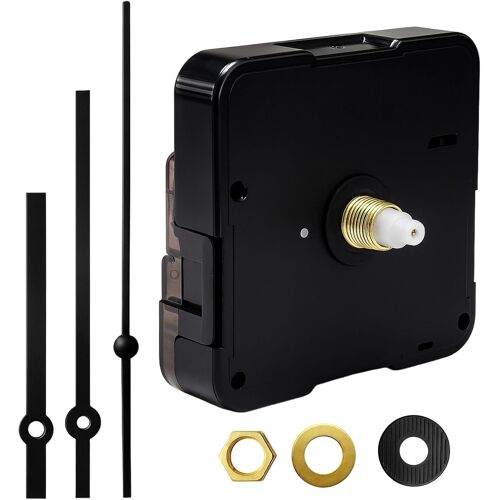 KALANKA-Mouvement d'horloge Silencieux avec Aiguilles Noires, Mecanisme de Pendule a Pile 16m pour Réparation et DIY, Mouvements Horlogers pour Montres Murales, Bureaux, Écoles et Décoration à la Mai