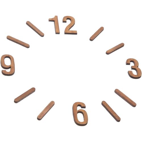 KALANKA-Lot de chiffres d'horloge murale 3D DIY pour horloge murale, chiffres en bois, chiffres pour horloge murale, chiffres arabes, chiffres en bois de rechange pour horloges murales DIY (pas de