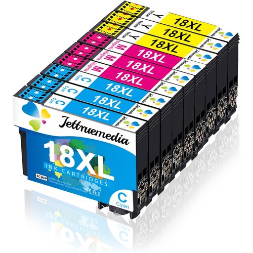 KALANKA-18XL Cartouches d'encre Compatible pour 18 XL avec Expression Home XP-205 XP-215 XP-225 XP-305 XP-312 XP-315 XP-322 XP-325 XP-405 XP-412 XP-415 XP-422 XP-425