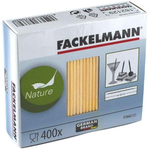 Kalanka-5766250 Boîte De 400 Cure-Dents En Bois, Cure-Dents En Bois, Pics En Bois, Cure-Dent, Pic À Brochette, Bois, Carton, 6,5 Cm
