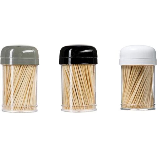 Kalanka-900 X Cure-Dents En Bois, Piques Cocktails Dans Une Boîte Distributrice, Cure Dents En Bois, Curedents Pour La Cuisine, 6,5 Cm