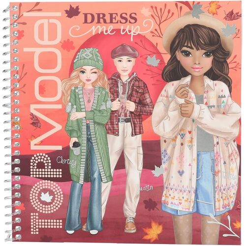 KALANKA-13573 TOPModel Cosy - Livre d'autocollants avec 24 pages pré-imprimées pour créer des tenues, y compris 11 feuilles d'autocollants