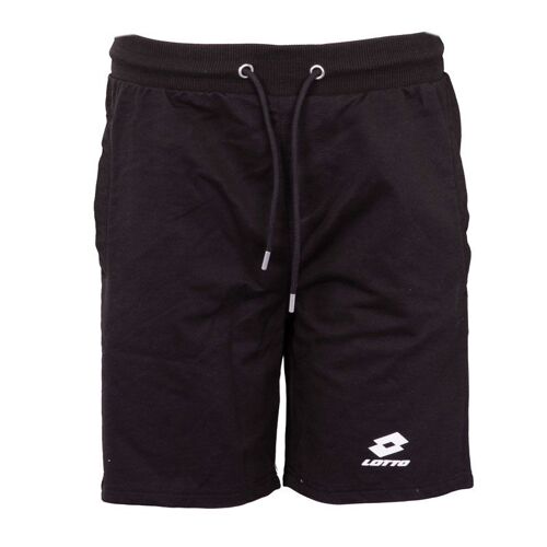 Bermuda Jogging Regular Logo Noir Homme Lotto