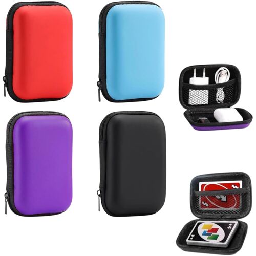 KALANKA-Rangement Carte a Jouer,4 Pièces Boite de Rangement Carte pour Uno, Etupratique pour Cartes à Jouer,Utilisé pour Ranger Les Cartes à Jouer, écouteurs et Les Câbles de Données