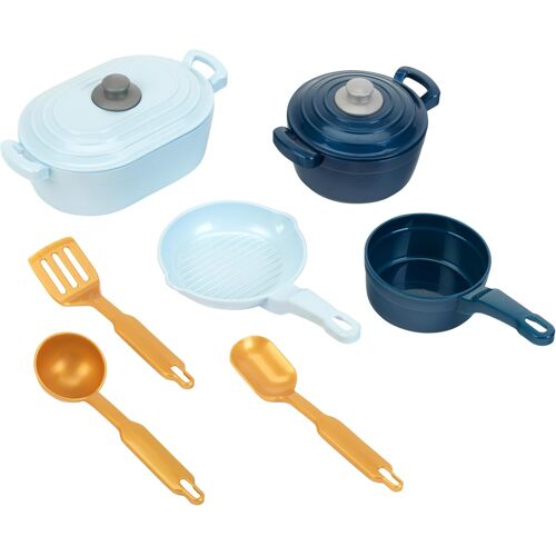KALANKA-ustensiles de Cuisine I Ustensiles de Cuisine Robustes pour Enfants I Comprend Une cocotte, Une Casserole et Une poêle I Jouet pour Enfant à partir de 2 Ans