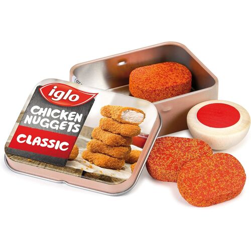 KALANKA-Nourriture en Bois - Jeu de Simulation - Épicerie - Pépites de Poulet Iglo dans Une boîte