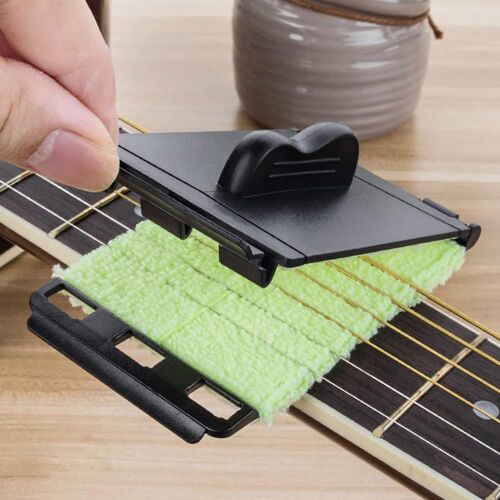 Kalanka-Lot De 2 Nettoyeurs De Cordes De Guitare, Nettoyeur De Cordes Pour Guitare, Basse, Mandoline, Ukulélé, Vert Clair