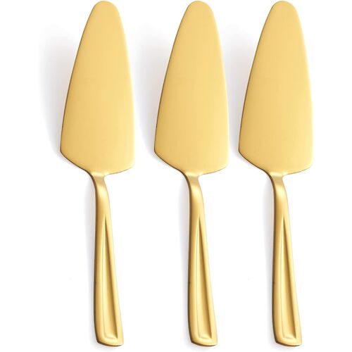 Kalanka-Lot De 3 Pelles À Tarte Dorées En Acier Inoxydable Pour Pizza Et Pâtisserie 23,6 Cm Passe Au Lave-Vaisselle