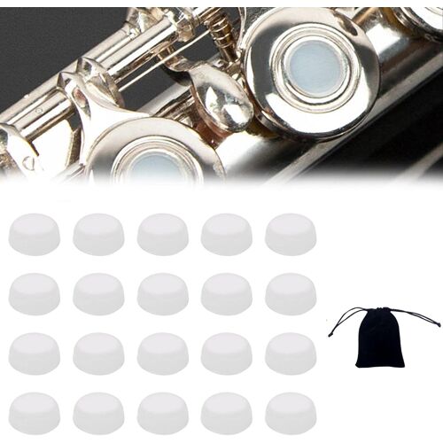 Kalanka-Bouchon De Flûte En Silicone - 20 Pièces Universel À Trou Ouvert - Accessoires D'instruments De Flûte