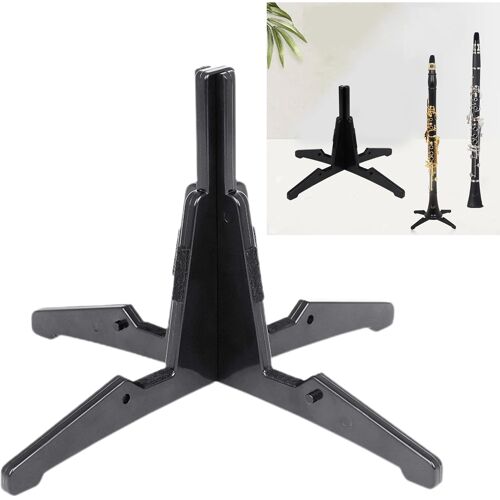 Kalanka-Pied Clarinette Support Accessoires - 1 Pièce, Noir, Flûte Traversière Stand Bracket, Pour Saxophone Flûtes, Transportable Dans L'embouchure, Conception Détachable, Facile À Transporter