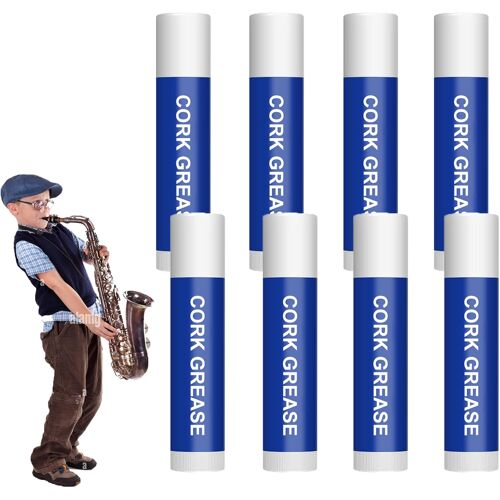 Kalanka-Graisse Pour Saxophone Clarinette, 8 Pièces Graisse Pour Liège, Lubrifiant Pour Instruments À Vent Pour Liège, Flûte, Lubrifiant, Nettoyage Et Produits D'entretien
