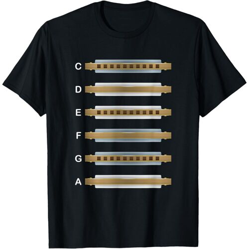 Kalanka-Harmonica Notes De Musique Blues Joueur T-Shirt