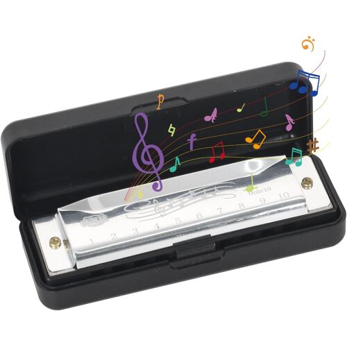 Kalanka-Harmonica Diatonique 10 Trous En Do, Harmonica Blues Harp, Argent, Avec Étui, Son Excellent, Pour Adultes, Joueurs Professionnels, Étudiants Et Débutants