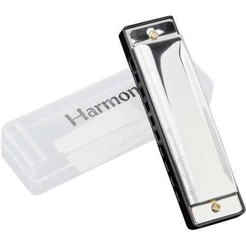 Kalanka-Harmonica 10 Trous Major Blues - Clé De Do - Harmonica Pour Enfants Et Adultes Débutants - Avec Étui Rigide - Convient Pour Les Blues, Folk, Jazz Et Pop