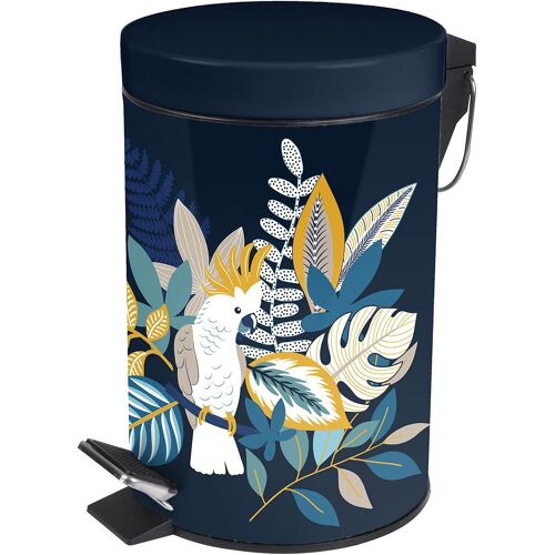 KALANKA-, Poubelle à Pédale (3 L) Aramis, Métal Imprimé