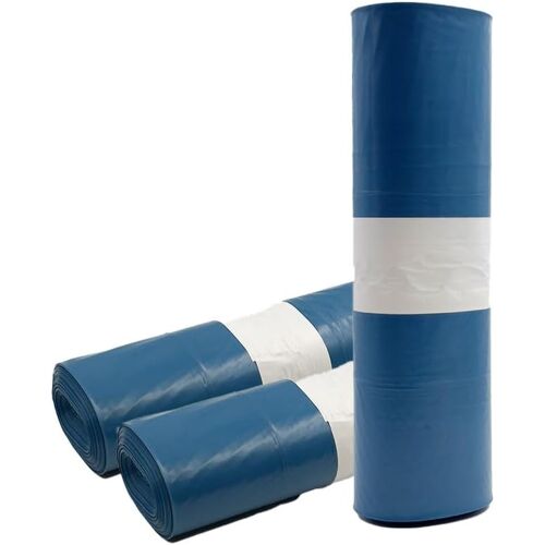 KALANKA-Sacs Poubelle 120l, Ultra Résistant, Min. 90% Matériau Recyclé, 25 Sacs Robustes, 60µm, Idéal pour Maison et Déchets Volumineux, Bleu
